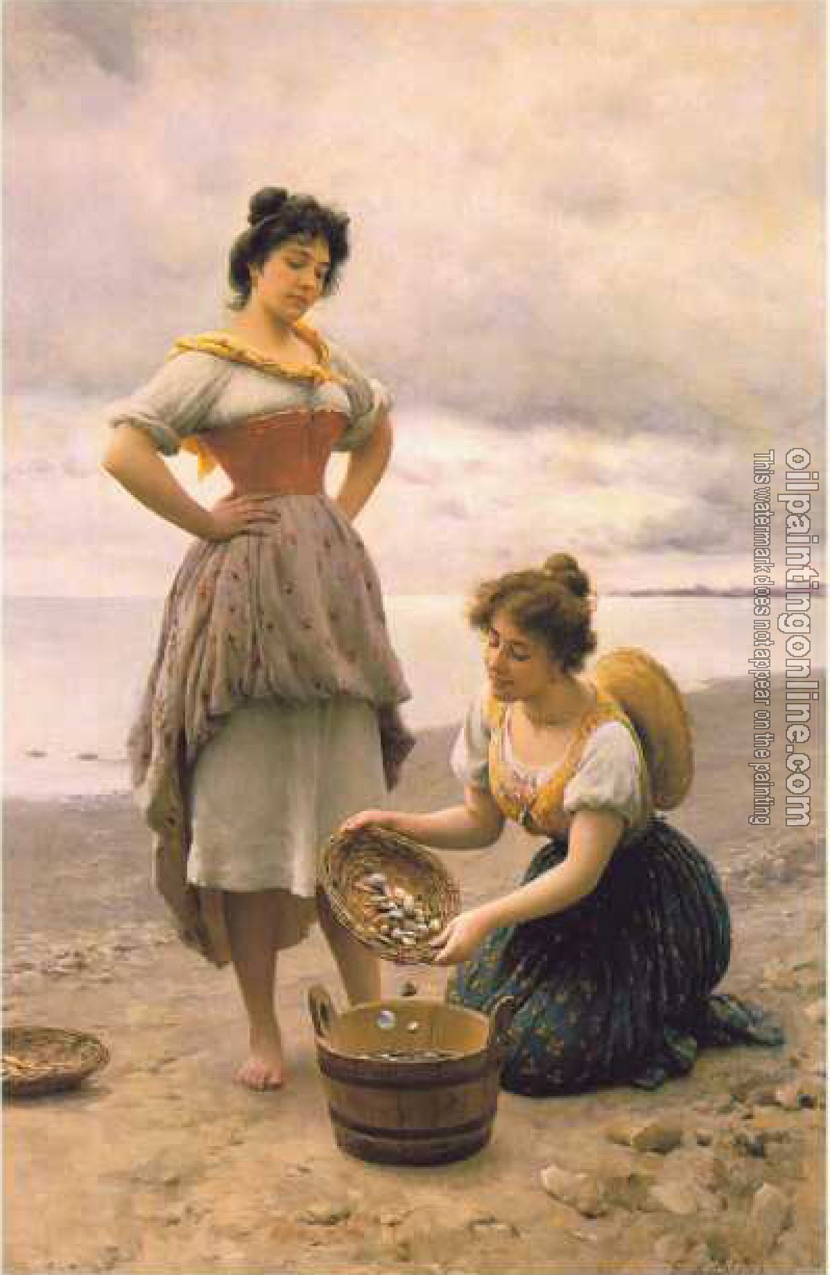 Eugene de Blaas - Gathering Shells